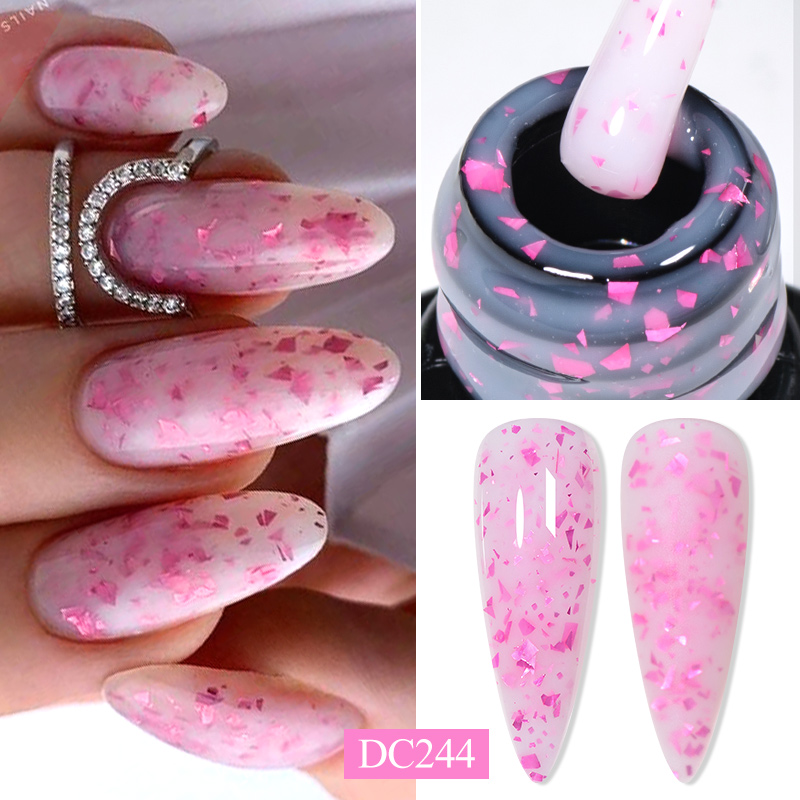 Nail Foil Transfer - Mtssii 7ML Pink Glitter cepat ekstensi