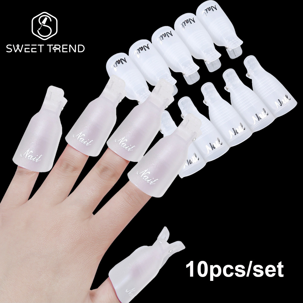 Nail Gel Polish Set - SWEET TREND-10Pcs/set Klip Penjepit Penghilang Cat