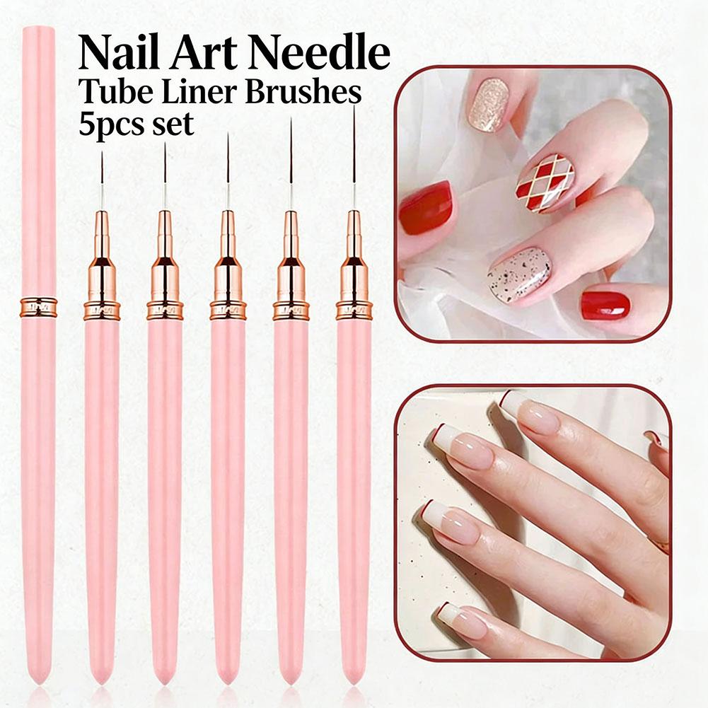 Set Kuas Nail Art 5 PCS 9mm 11 - Nail Gel Polish Set ulasan dan harga