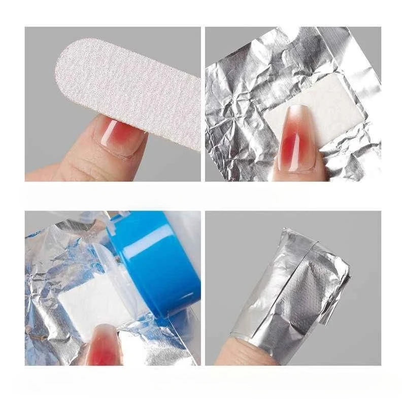 100 Buah Pembungkus Kuku Alumi - Nail Foil Transfer ulasan dan harga