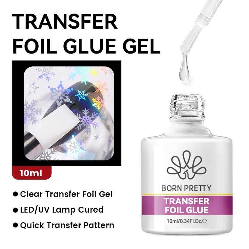 BORN PRETTY Lem Gel Foil Kuku  - Nail Foil Transfer ulasan dan harga