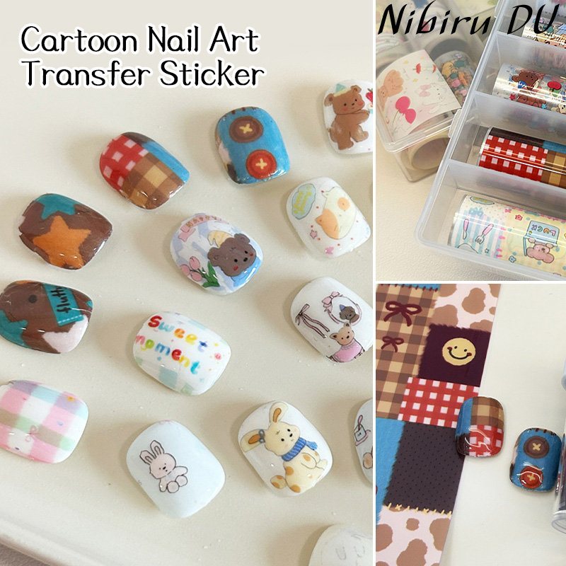 10 Buah Stiker Kertas Transfer - Nail Foil Transfer ulasan dan harga