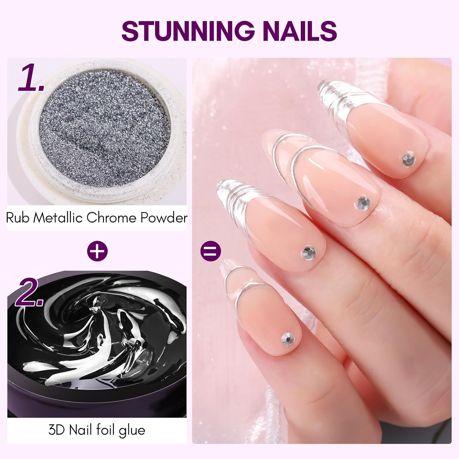 Makartt 3D Nail Gel 8ml Lem Tr - Nail Foil Transfer ulasan dan harga
