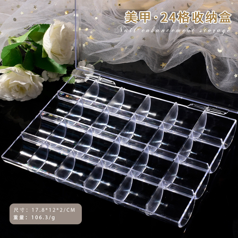 Kotak Organizer plastik bening - Nail Art Gliter ulasan dan harga
