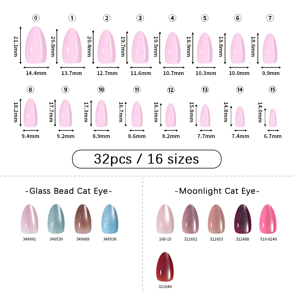 VITAGWX 32 Buah Kuku Palsu Uju - Nail Art Gliter ulasan dan harga