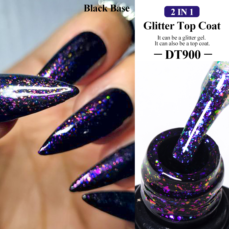 Lapisan atas Glitter berkilau  - Nail Foil Transfer ulasan dan harga