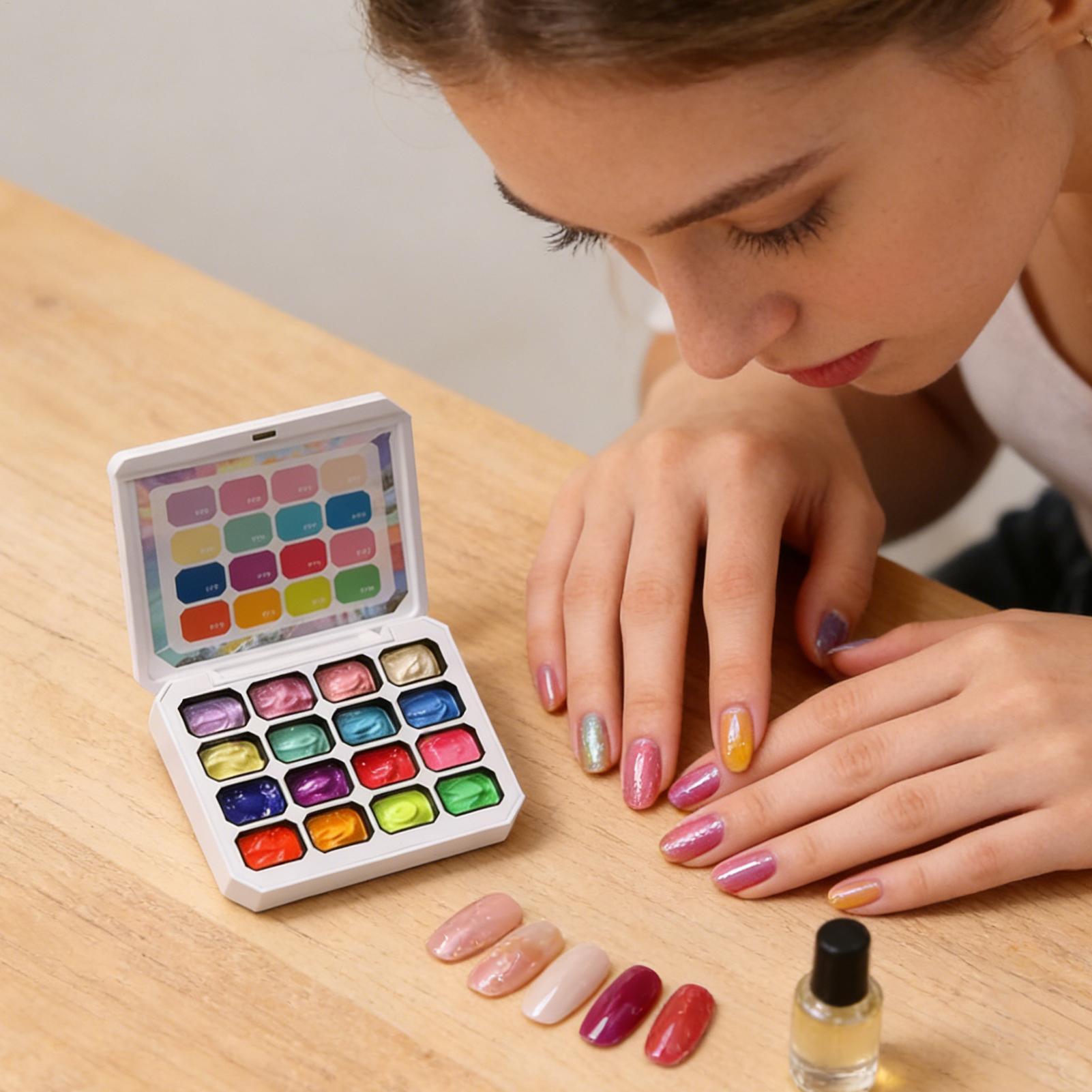 Set Kutek Gel 16 Warna UV LED  - Nail Gel Polish Set ulasan dan harga