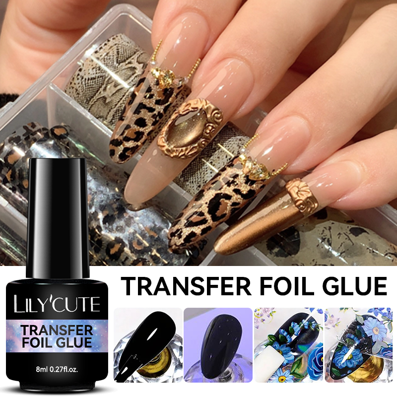 LILYCUTE 8ML Lem Transfer Foil - Nail Foil Transfer ulasan dan harga
