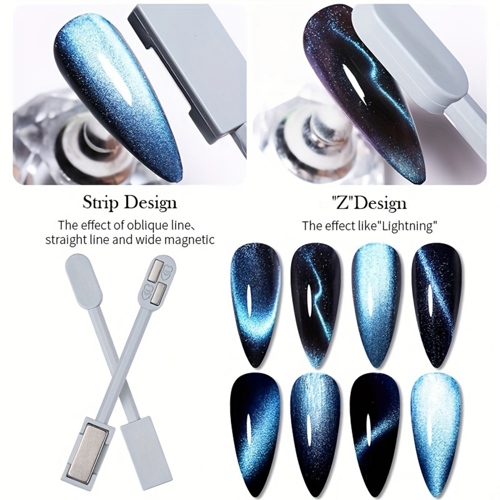 1/2 Buah Set Magnet Mata Kucin - Nail Gel Polish Set ulasan dan harga