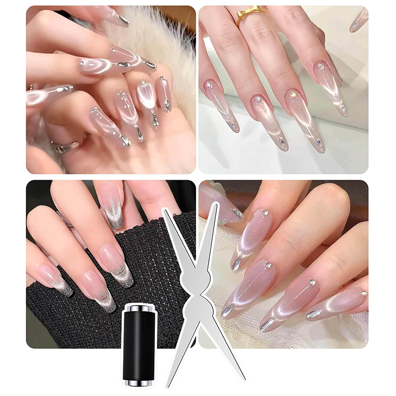Alat Magnet Kuku Mata Kucing P - Nail Gel Polish Set ulasan dan harga
