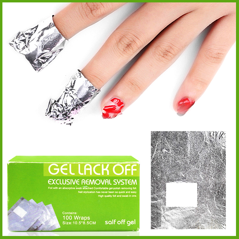 100Pcs/Box Pembungkus Foil Pen - Nail Foil Transfer ulasan dan harga