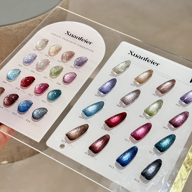 Set Kutek Gel Mata Kucing 16 W - Nail Gel Polish Set ulasan dan harga