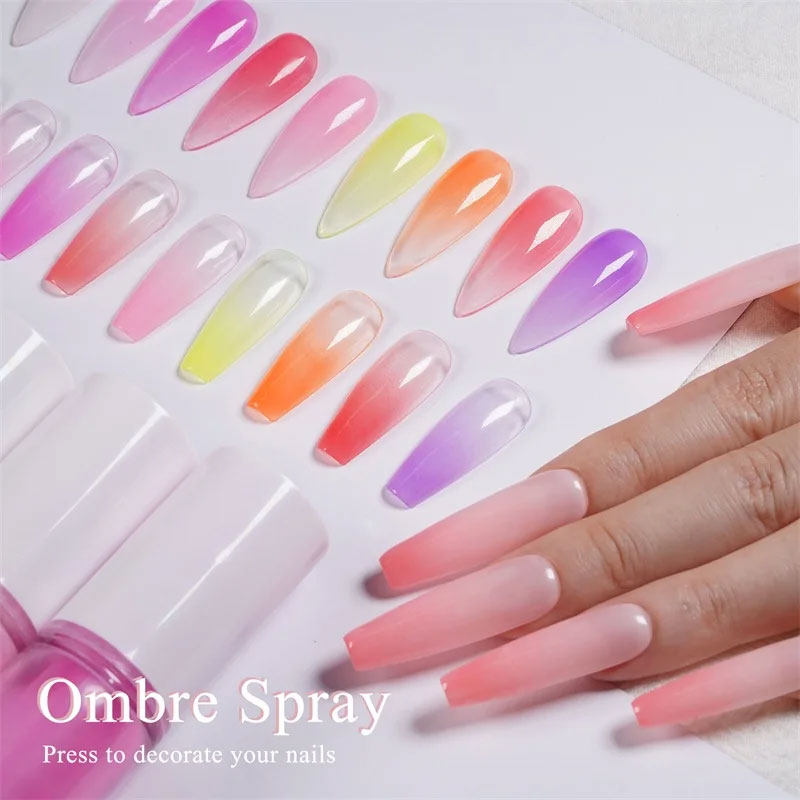 Terlaris 10g tabung Ombre semp - Nail Art Ombre Glitter ulasan dan harga