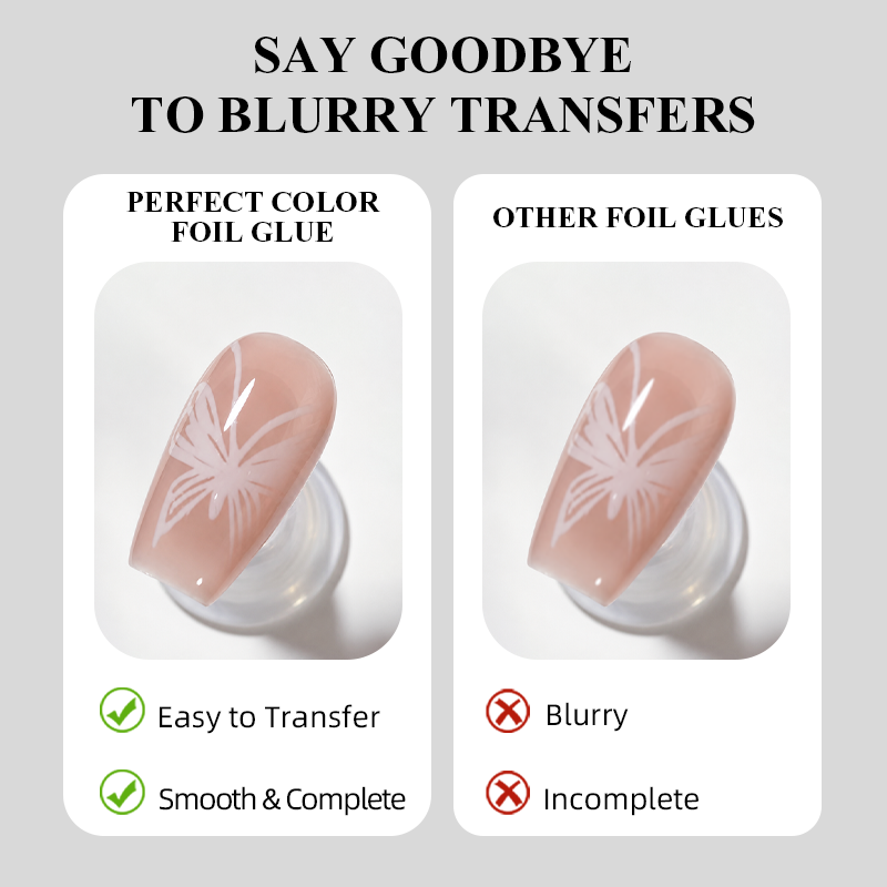 PERFECT COLOR 12ml Lem Gel Foi - Nail Foil Transfer ulasan dan harga