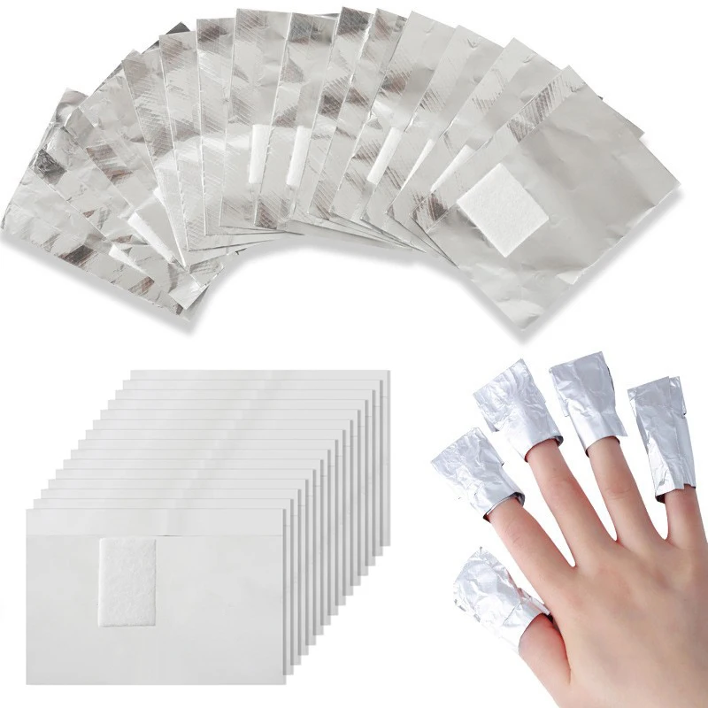 100Pcs Kantong Aluminium Foil  - Nail Foil Transfer ulasan dan harga