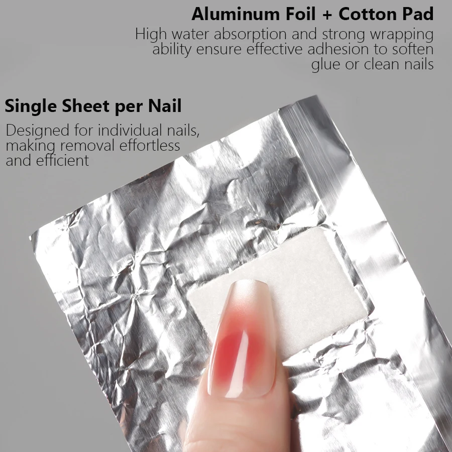 100Pcs Kantong Aluminium Foil  - Nail Foil Transfer ulasan dan harga