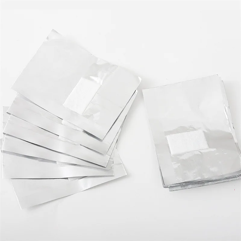 100Pcs Kantong Aluminium Foil  - Nail Foil Transfer ulasan dan harga