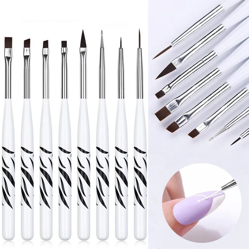 Kuas Nail Art Ombre, Kuas Gel  - Nail Gel Polish Set ulasan dan harga