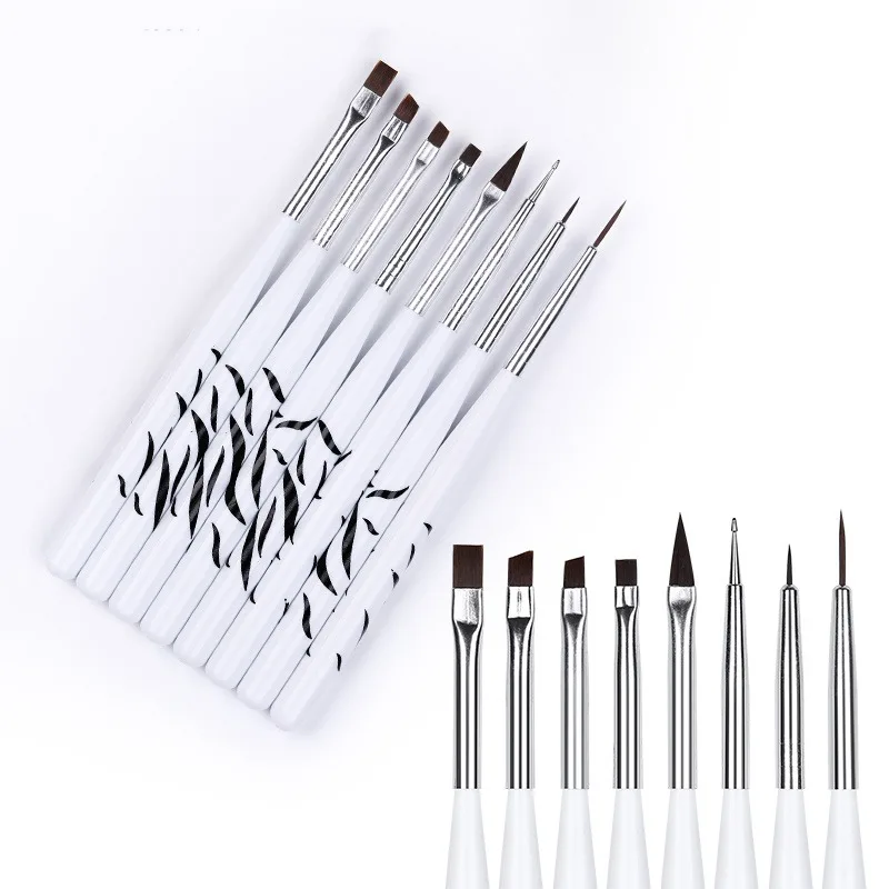 Kuas Nail Art Ombre, Kuas Gel  - Nail Gel Polish Set ulasan dan harga