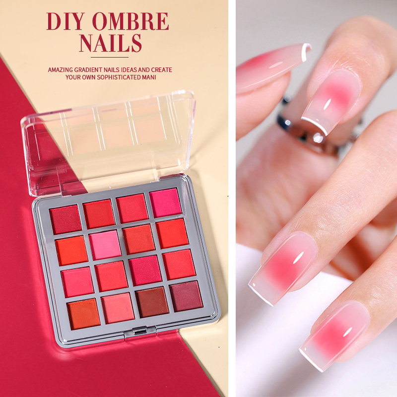 Mocmaki DIY Bubuk Kuku Gradien - Nail Art Ombre Glitter ulasan dan harga