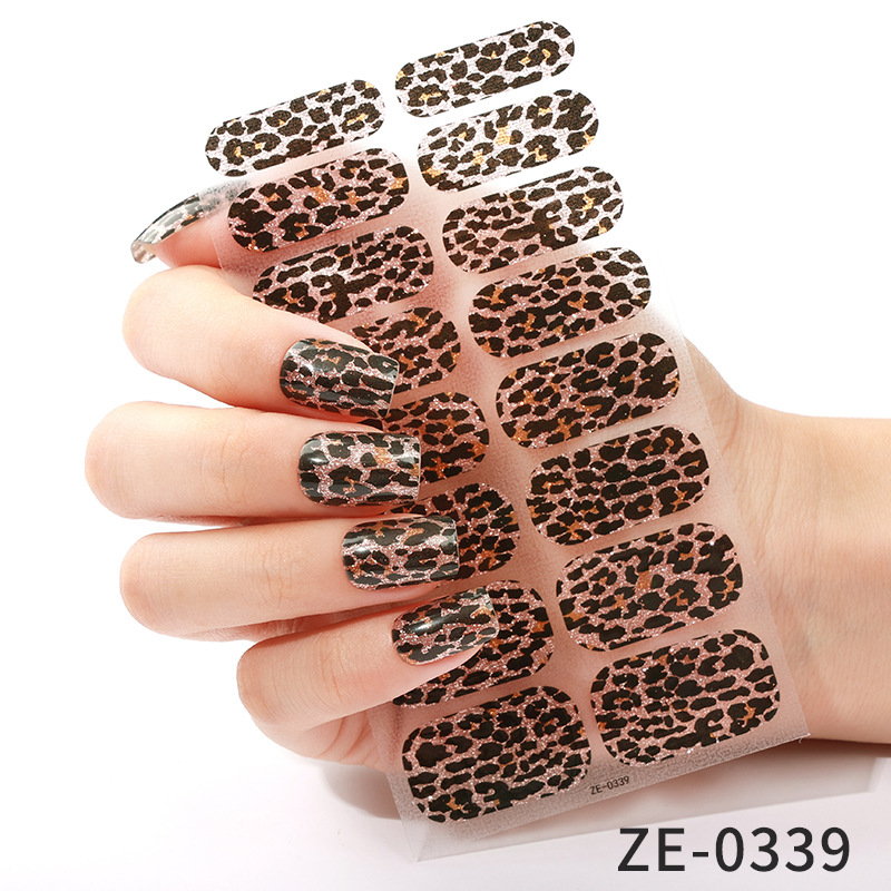 16 Tips Stiker Kuku Film Cat K - Nail Art Leopard ulasan dan harga