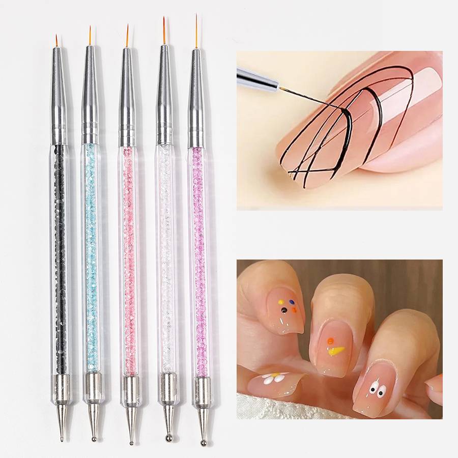 Set Kuas Seni Kuku Akrilik Dua - Nail Gel Polish Set ulasan dan harga