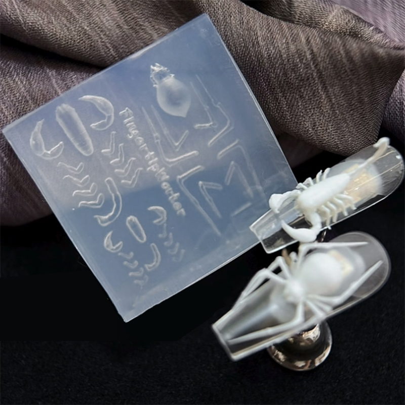Cetakan Kuku Silikon 3D Bentuk - Nail Art Inspo ulasan dan harga