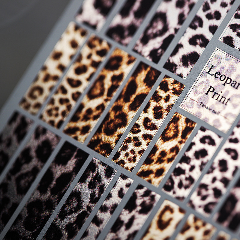 Stiker kuku motif macan tutul  - Nail Art Leopard ulasan dan harga
